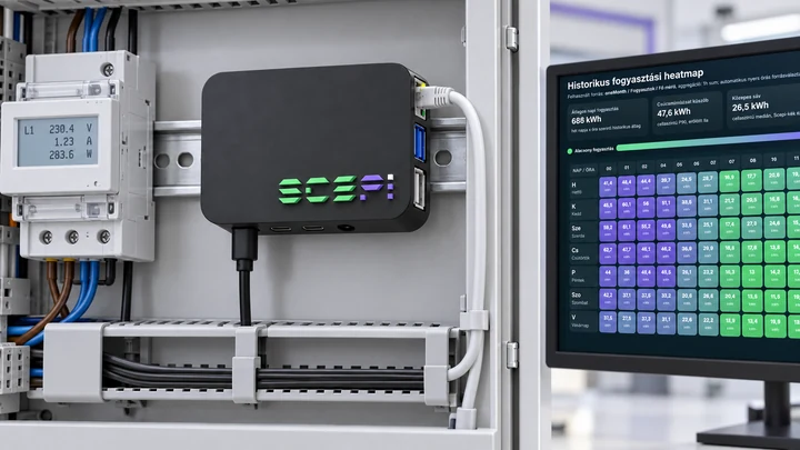Scepi data acquisition gateway, consumption meter and Smart EMS interface – product illustration