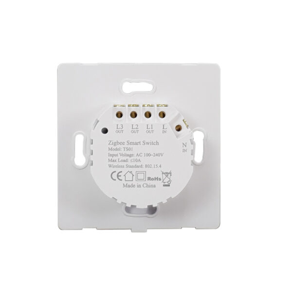 SmartWise T61 UNI Zigbee 3.0 + RF, univerzális bekötésű, 1 áramkörös okos érintőkapcsoló, ELŐLAP NÉLKÜL