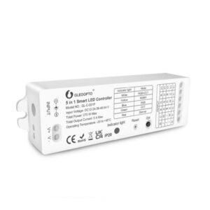 Gledopto GL-C-001P, Pro 5-in-1-ben LED vezérlés, 12V-54V DC (Zigbee+2.4GHz RF)