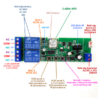SmartWise 5V-32V két áramkörös, WiFi+RF NO/NC okosrelé