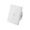 Sonoff TX T2EU1C WiFi+RF, érintős 1 gombos villanykapcsoló (fehér, kerettel)