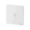 Sonoff TX T2EU1C WiFi+RF, érintős 1 gombos villanykapcsoló (fehér, kerettel)