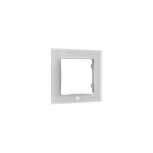 Shelly Wall Switch sorolókeret, 1-es fehér üveg előlapos