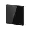 Sonoff TX T3EU1C WiFi+RF, érintős 1 gombos villanykapcsoló (fekete)