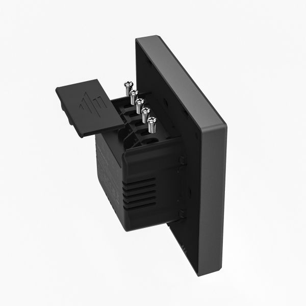 Sonoff NSPanel 2 gombos WiFi-s villanykapcsoló, érintőkijelzővel, termosztát funkcióval, szürke