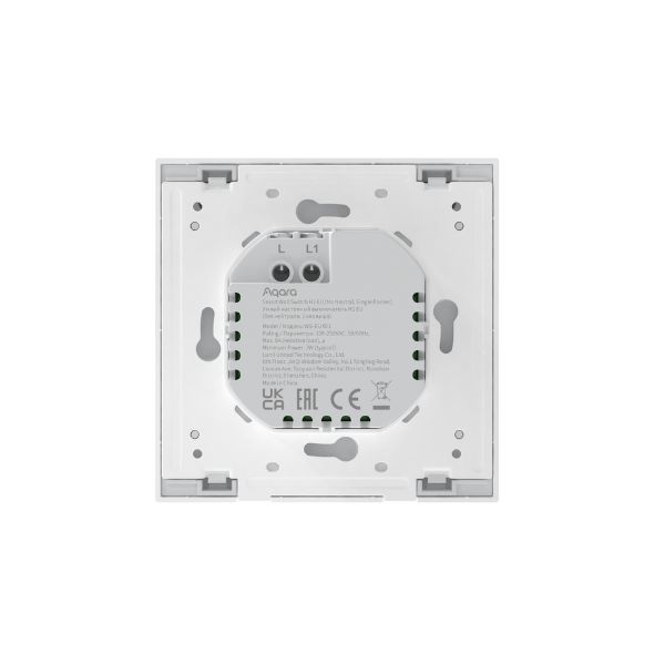 AQARA H1 1 gombos Zigbee 3.0 okos villanykapcsoló (csak fázis), fehér