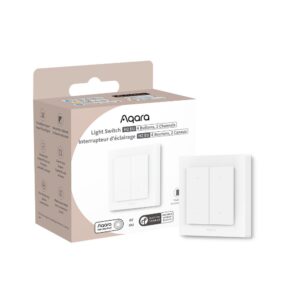 Aqara H2 villanykapcsoló EU két áramkörös, négy gombos okos Zigbee + Thread villanykapcsoló
