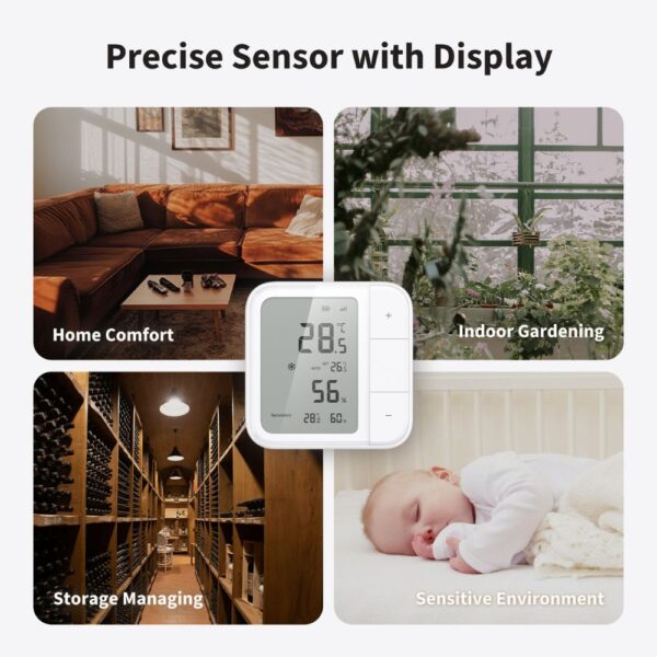 Aqara W100 okos Zigbee + Thread vezeték nélküli klíma szenzor (TH-S04D)