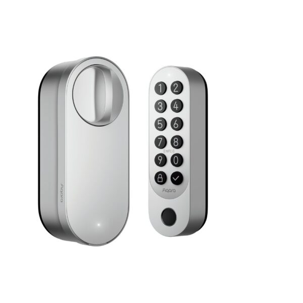 Aqara U200 Smart Lock utólag felszerelhető zárbetét, Matter kompatibilis, ezüst színű