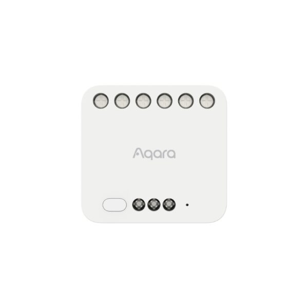 Aqara T2 mini 2 áramkörös relémodul, fogyasztásméréssel, motoros redőnyvezérléshez (Zigbee)