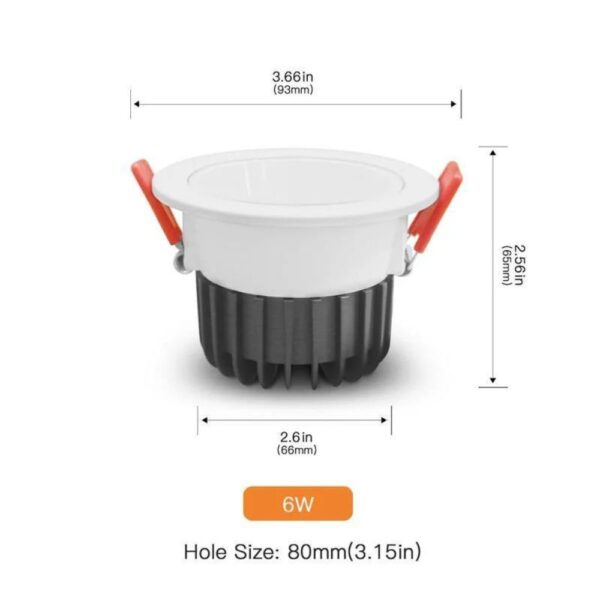 GLE-LAM-SPOT-D006P-ZB_2-1720624932966 Gledopto GL-D-006P Zigbee Pro (Zigbee 3.0 + RF vevős) okos süllyesztett RGBCCT LED spot lámpa (550 lumen, IP54), fehér kerettel