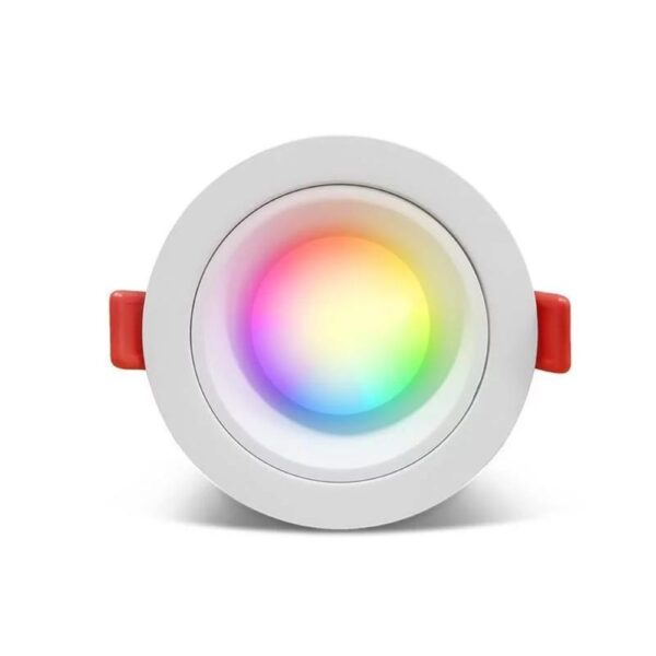 GLE-LAM-SPOT-D006P-ZB_5-1720624933116 Gledopto GL-D-006P Zigbee Pro (Zigbee 3.0 + RF vevős) okos süllyesztett RGBCCT LED spot lámpa (550 lumen, IP54), fehér kerettel