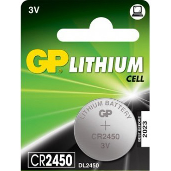GP_CR2450_lithium_elem GP Lithium Cell CR2450 gombelem