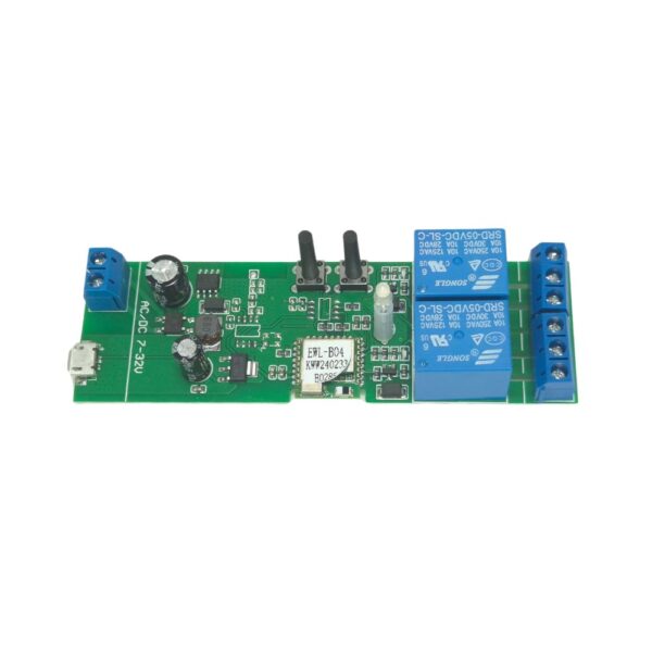 SmartWise 5V-32V két áramkörös, Wi-Fi+Bluetooth NO/NC okosrelé