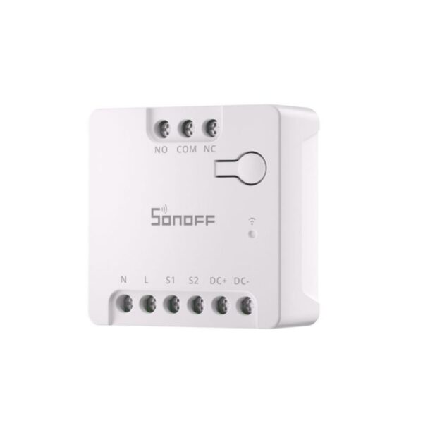 Sonoff MINI-D Wi-Fi + eWeLink-Remote, Matter kompatibilis, okos mini relémodul, feszültségmentes kimenettel