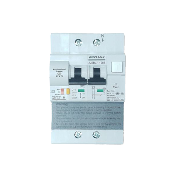 WDYK RCBO POW 10A 1P+1N, WiFi-s, kétpólusú kombinált áram-védőkapcsoló, fogyasztásméréssel