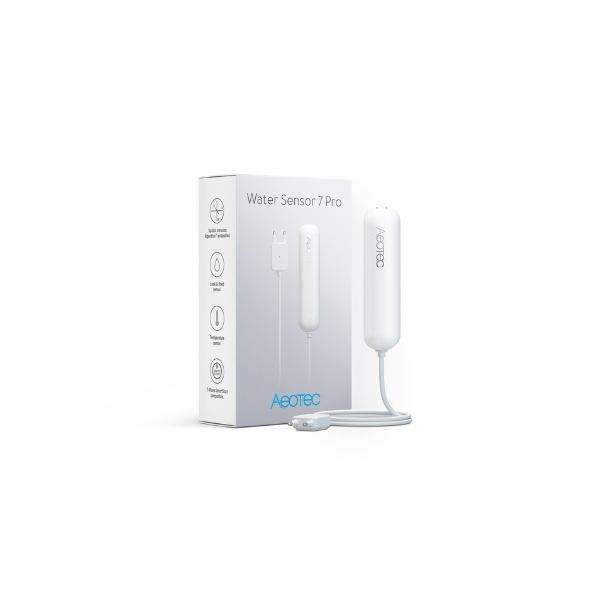 Aeotec Water Sensor 7 Pro – vízszivárgás-, hőmérséklet- és páratartalom-érzékelő – Z-Wave (ZWA019)