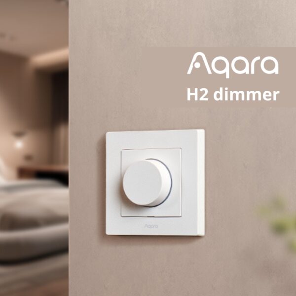 Aqara H2 Dimmer fényerőszabályzós Zigbee + Thread okos villanykapcsoló, szürke