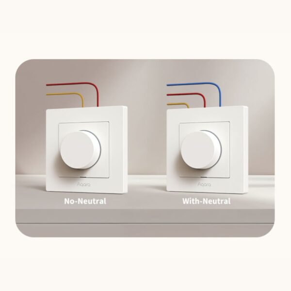 Aqara H2 Dimmer fényerőszabályzós Zigbee + Thread okos villanykapcsoló, fehér