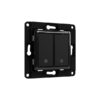 Shelly Wall Switch fali villanykapcsoló, 2 gombos fekete