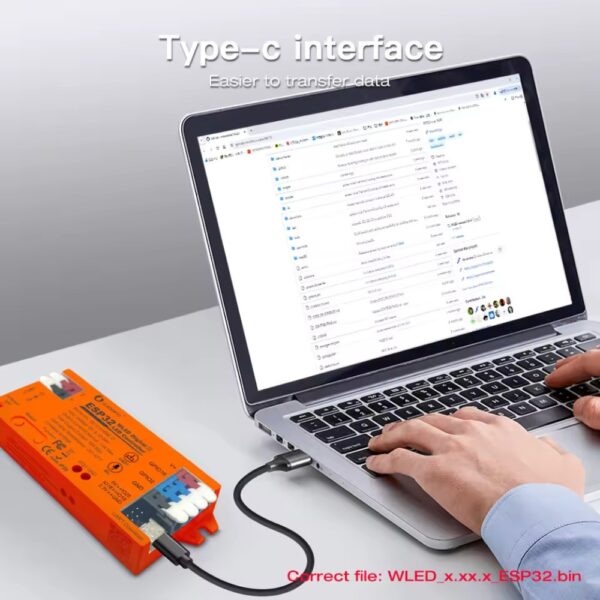 Gledopto GL-C-016WL-D Wi-Fi-s RGBIC LED vezérlés, 5V-24V DC, WLED firmware-rel, mikrofonnal, egyedi DIY firmware támogatással