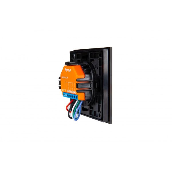 Shelly Wall Switch fali villanykapcsoló, 4 gombos fekete