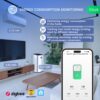 Nous D1Z DIN-sín kompatibilis Tuya Zigbee relémodul 16A