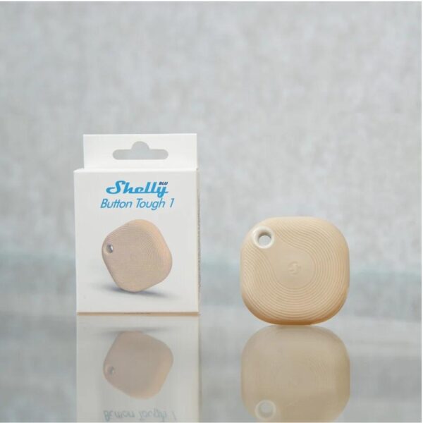 xr:d:DAFrgd0Ik0I:240,j:62345528354134301,t:24030813 Shelly BLU Button TOUGH 1, Bluetooth távirányító, mokka színű, kültéri kivitel