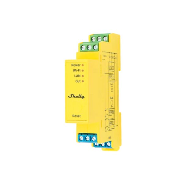 Shelly Pro RGBWW PM okos Wi-Fi + Ethernet RGBWW LED vezérlő, DIN-sínre