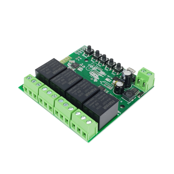 SmartWise 5V-32V négy áramkörös, WiFi-s NO/NC okosrelé