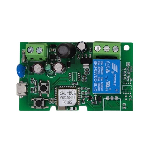 SmartWise 85V-250V AC egy áramkörös, Wi-Fi+Bluetooth NO/NC okosrelé