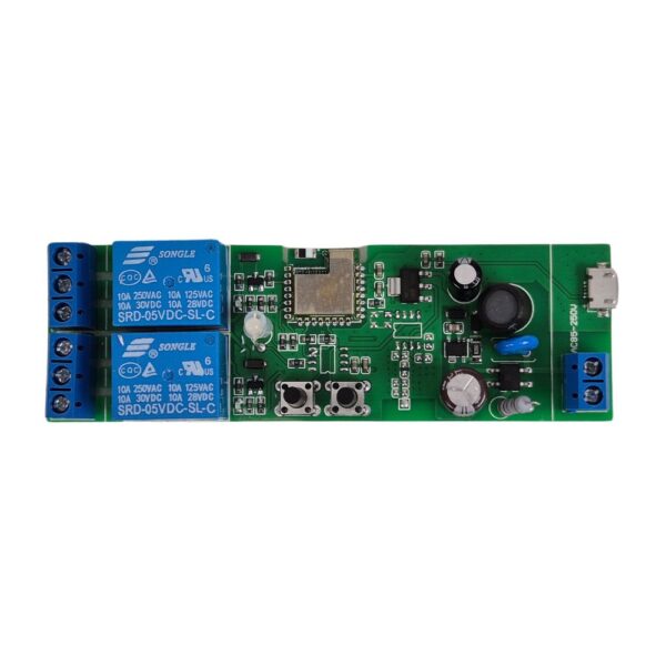 SmartWise 85V-250V AC két áramkörös, Wi-Fi+Bluetooth NO/NC okosrelé