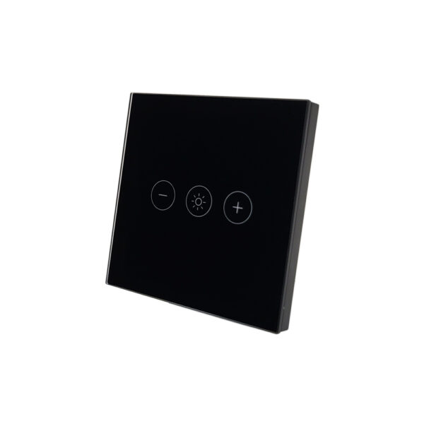 SmartWise Dimmer WiFi-s, fényerőszabályzós, érintős okos villanykapcsoló, fekete