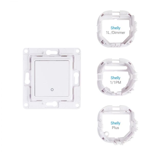 Shelly Wall Switch fali villanykapcsoló, 1 gombos fehér