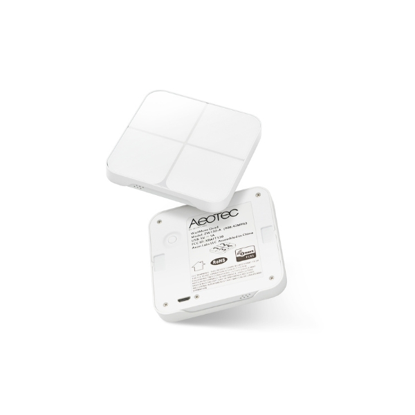 Aeotec WallMote Quad – fali távirányító 4 gombbal – Z-Wave (ZW130)