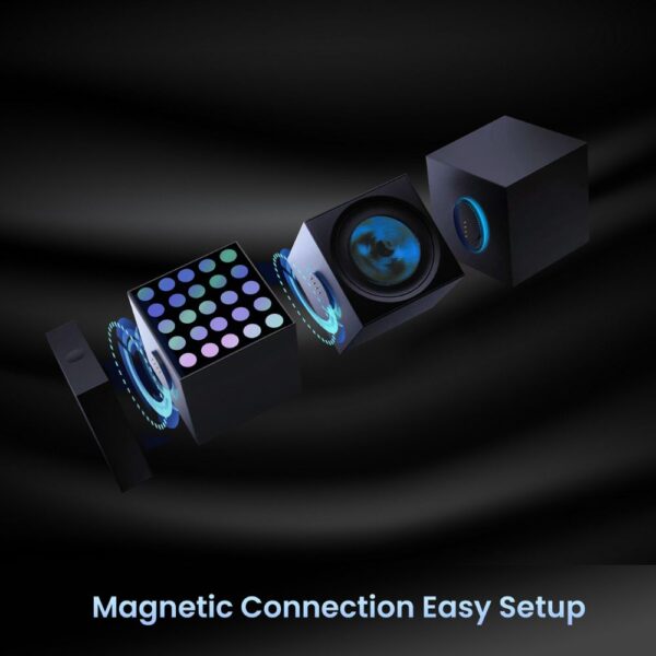 YEELIGHT Cube Smart Lamp - MATRIX Extension - RGB LED asztali gamer lámpa / dekorációs lámpa - LED kiegészítő (YLFWD-0007)