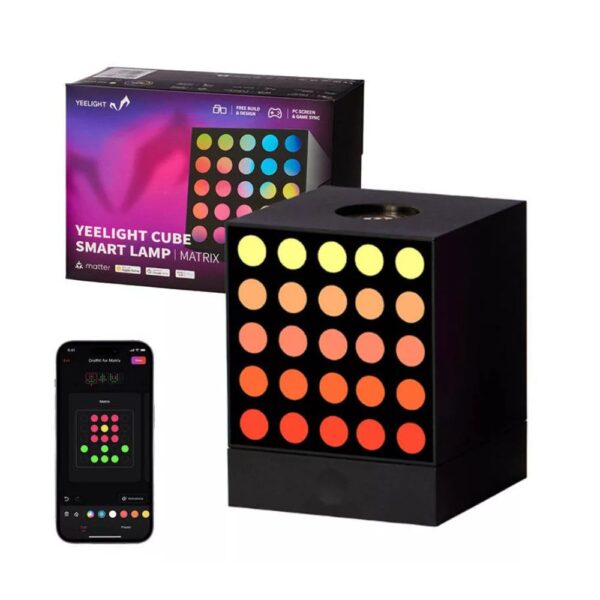yeelight-cube-smart-lamp-spot-panel-matrix-11-1734446966919 YEELIGHT Cube Smart Lamp - MATRIX Base - RGB LED asztali gamer / dekorációs lámpa - Alapmodul (YLFWD-0010)